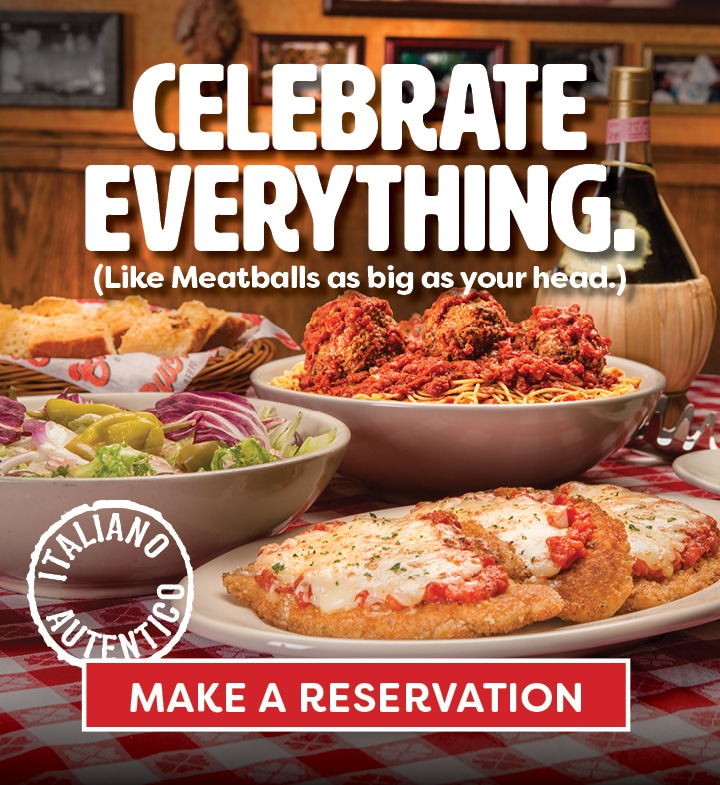 Celebrate everything. (Like meatballs as beig as your head.)